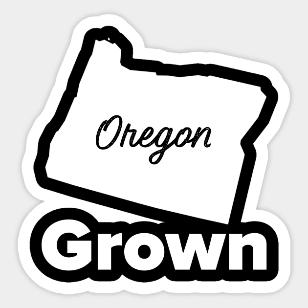 Oregon Grown Sticker by MessageOnApparel